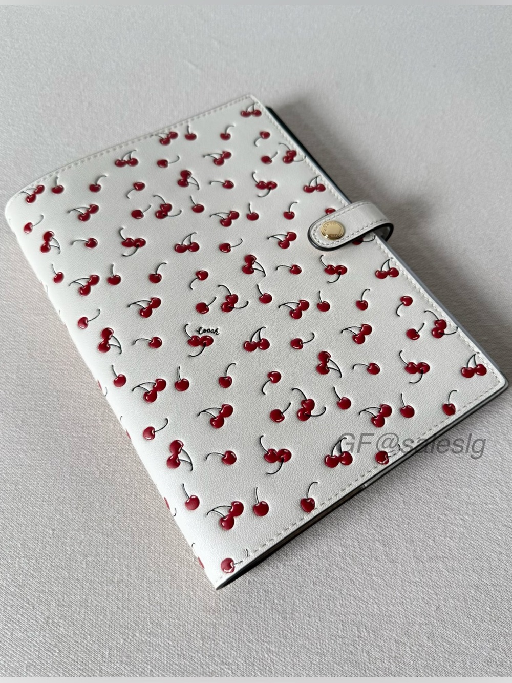 NWT Coach Notebook
With Cherry Print CFA44